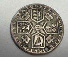 1787 George Iii Silver Shilling Great Britain Coin No Hearts Variety - Holed