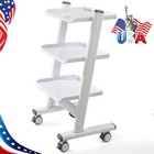 Three Layer Dental Trolley Mobile Instrument Cart Medical Tool Cart With Socket