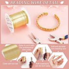 28 Gauge 164 Yards Jewelry Beading Wire Light Gold Tarnish Resistant Copper W   
