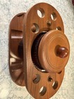 Vintage Dunrite 8   pipe Rotating Rack W  Duraglass Amber Humidor Jar     Made In Us