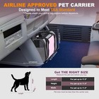 Puppy And Cats Under 26lbs  Rolling Cat Carrier For Airplane  Camping  Outdoor
