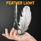 The Cut Factory   6 5    Matte Black Luxury Hair Scissors     6 Inches 