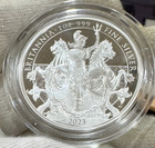 2023  999 Silver 2 Coin  Britannia Proof  Set Mintage Is 5210   And 2 460  Coa