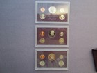 1984 1985 1987  3  Us Mint Proof 5 Coin Sets  With Original Box And Case