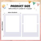  32 X 24 Inch Photo Booth Selfie Frame Prop Booth For Birthday White Vertical