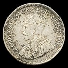 1929 Canada 10 Cents   800 Silver Coin  King George V  Two Maple Boughs  Crown