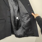 Gobi Mongolian Cashmere Coat Boys 130 Us 6-7 Black Button Up Overcoat Jacket