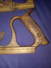 Early 1900 s Brass Tounge And Groove Wood Planes Pair