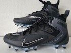 Nike Alpha Huarache 8 Elite Lax Lacrosse Cleats Black Size 11 Cw4440-011