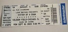 System Of A Down Used Floor Paper Tix Stub   Soldier Field Chicago 09 01 25 Soad