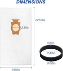 6 Pack Vacuum Filter Bags And 2 Belts Compatible With Kirby Avalir Sentria