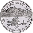 2002-w Platinum American Eagle  50 Proof Bullion Coin - Ogp Coa - Stock