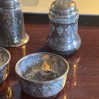 Antique Sterling Silver Salt And Pepper Shaker Lot 33 6 Grams