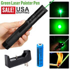 9900 Miles Rechargeable Assassin 532nm Green Laser Pointer Pen Visible Beam 