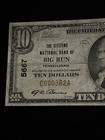 1929  10 The Citizens National Bank Of Big Run Pa National Currency Ch  5667
