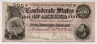 T-64 Confederate Civil War Money  500 Gen Stonewall Jackson Csa Note Pmg Vf 35