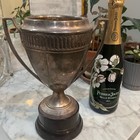 Vintage Champion Lover Trophy Cup Decor  Fun Gift Perfect Patina Silver Plate