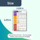 Ekg Rhythm Interpretation Badge Card  Nursing Telemetry Medical Cardiac Referenc