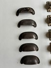 Vintage Hardware Lot Chippy Finish Pulls Latches And More