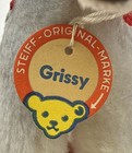 Vtg Steiff Grissy Donkey Plush Button   Nametag