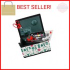 Singer 07271 Basket With Sewing Notions Kit   Removable Tray-vintage Spools  Tan