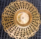 Beautiful Vintage Indian India Brass Footed  Centerpiece Compote Beautiful Desig