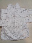 Halo Baby Sleep Sack Swaddle Newborn 0-3 Months White Stars Moons Cotton
