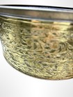Vintage Guild Craft Phily Cake Tin New York Mcm 1950s Gold Black Embossed Metal
