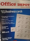Business Card Sheets 300ct Matte Grey