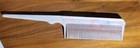 Vtg White And Blue Nylon Rat Tail  Styling Hair Comb Usa 8 5 Inches Tease Comb