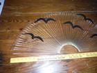 Mcm Vintage Curtis C Jere Style Sunburst Birds In Flight Metal Wall Sculpture