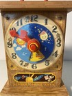 Vintage 1964 Fisher Price Tick-tock Teaching Clock Musical Wood T997   See Video