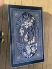 Vintage  Folding Tea Table Chinoiserie Mother Of Pearl Inlay  Fish Flower