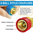 For R1234yf To R134a Adapter Recharging High   Low Side Quick Coupler Adapters