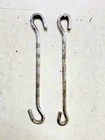 Old Vintage Hand Forged 2 Pc Iron Ceiling Lamp Fan   Wall Hook  Multipurpose Use