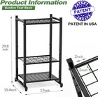 Heavy Duty Steel Garden Tool Organizer Holds 35 Long Handled Tools