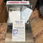 Vintage Recipe Metal Box Nabisco Shredded Wheat 1973  Nos