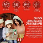 Iconikal 30-pack Christmas Gift Card Money Holders With Envelopes 3 25x6 25-i   
