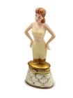 Midwest Phb 1940s Lingerie Porcelain Trinket Box W Nylons