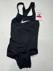 Nike Essential Girl s Racerback 1-piece Swimsuit - Black Nessb711-001