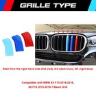 M-sport Front Kidney Grille Insert Trim Strips For Bmw X5 2014-2018 X6 2015-16
