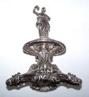 Antique Silverplate Toothpick Holder - Large Double Layered