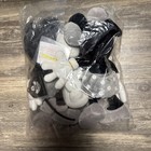 Vintage Disney Mickey Minnie Donald Bean Bag Plush Monochrome Tokyo Sealed 12   
