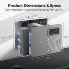 6 Gallon Rv Water Heater Tank Gas And Electric 12000 Btu 15x18 Door For Suburban