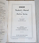 Singer Student s Manual Of Machine Sewing Instruction Booklet 1954
