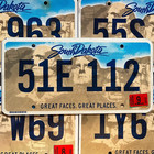 South Dakota Colorful Graphic License Plate Mt Rushmore Great Faces Great Places