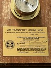 Vtg Air Transport Lodge 1058 Retirement Plaque Springfield Barometer Aerospace