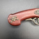 Vintage Pirate Flintlock Pistol Lighter Skull Crossbones Gun Novelty Untested 