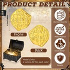 100 Pcs Metal Pirate Coins Treasure Chest Spanish Doubloon Fake Coins Tokens    