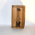 Vintage African Oware Mancala Game Board Hand-carved Wood W  Seeds   Shells